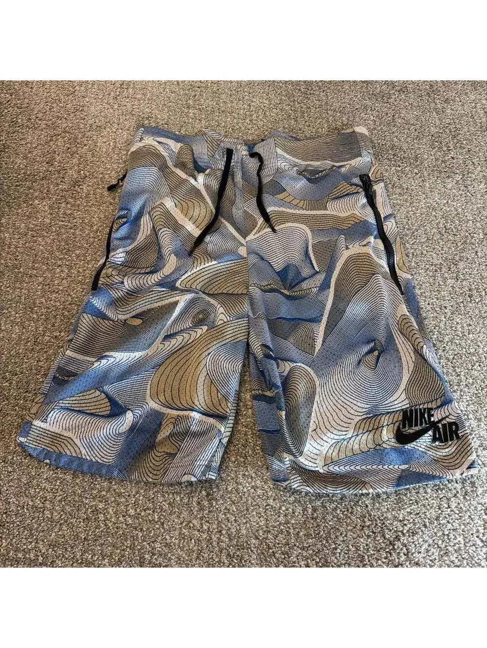 Nike Men's Blue and Grey Shorts